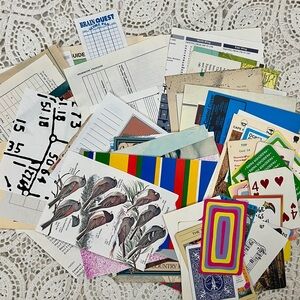 100+ paper ephemera mix